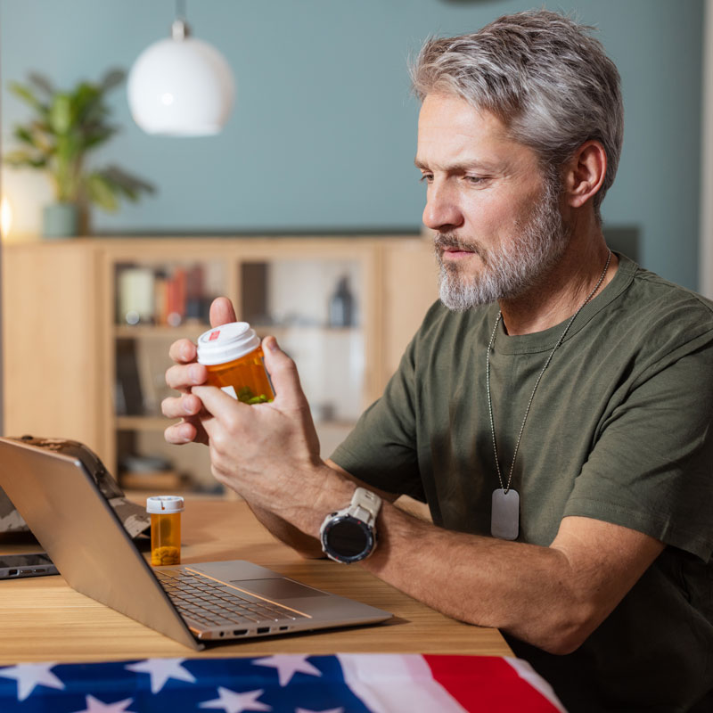 military person and drugs